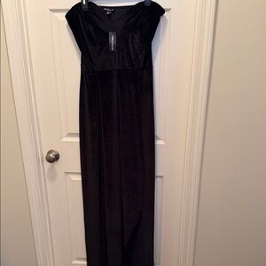 NWT PrettyLittleThing Strapless Black Dress